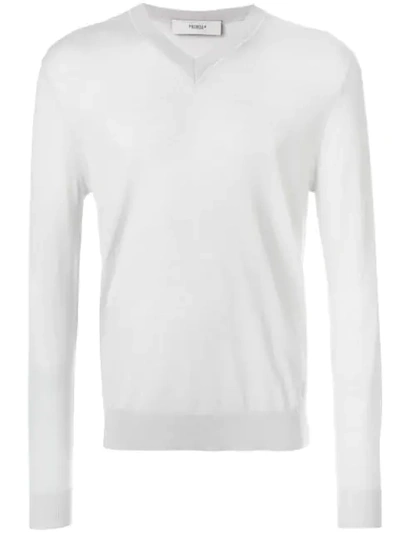 Pringle Of Scotland V-neck Jumper - Morning Mist In Morning Mist