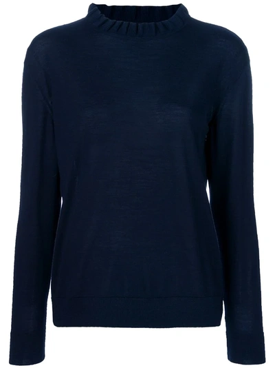 Apc A.p.c. Frilled Style Sweater - Blue