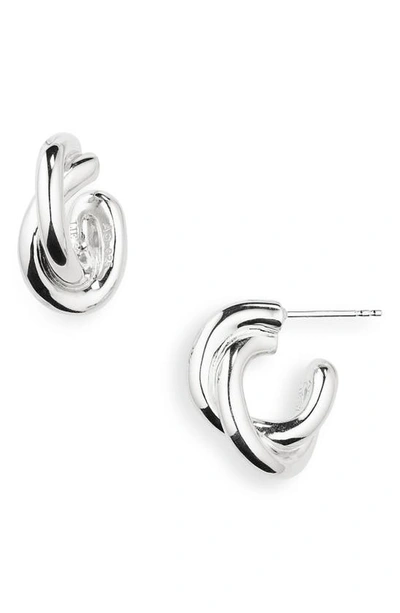 Lie Studio The Diana Hoop Earrings In 925 Sterling Silver