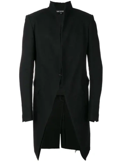 Cedric Jacquemyn Raw Collar Coat - Black