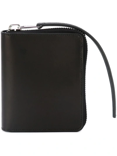 Rick Owens Small Zipped Wallet In Black