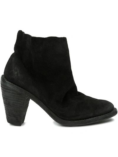 Guidi Tapered Heel Ankle Boots In Black