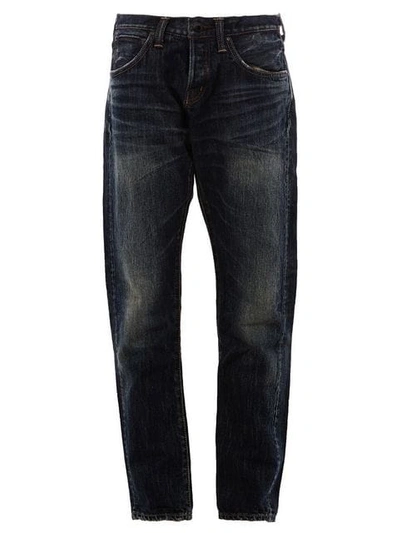 Mastercraft Union Bleached Straight Jeans In Blue