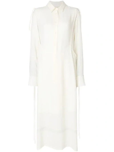 Marni Layered Shirt Dress In White