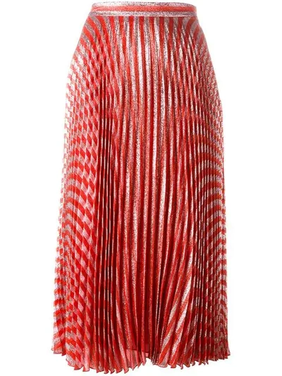 Gucci Pleated Skirt In Red