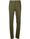 Loewe High-waisted Trousers In Green