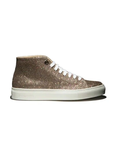 Swear Vyner Hi-top Trainers In Metallic