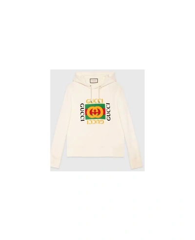Fashion Concierge Vip Gucci Cotton Sweatshirt With Gucci Logo - Unavailable In White