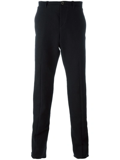 Individual Sentiments Straight Leg Trousers In Black