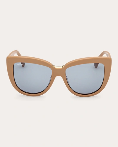 Max Mara Women's Camel Spark 2 Cat-eye Sunglasses In Brown