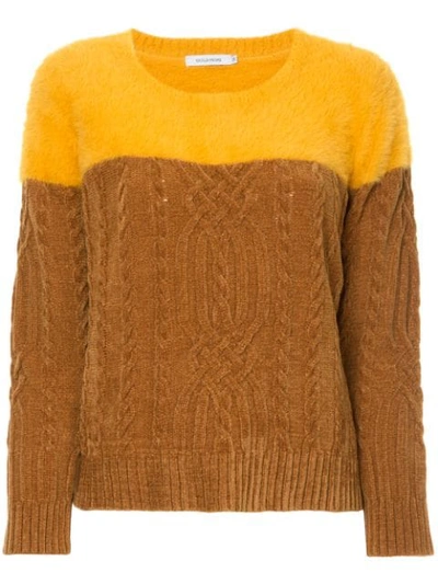 Guild Prime Cable-knit Jumper In Yellow