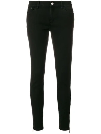 Michael Michael Kors Cropped Trousers In Black