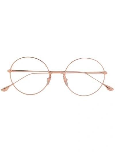 Dita Eyewear Beleiver Round Glasses In Metallic