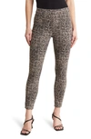 Spanx Jean-ish Leggings In Taupe Snakeskin