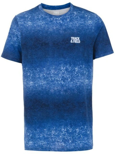 Track & Field Printed T In Blue