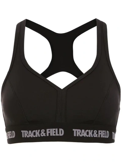 Track & Field Power Elasticated Top In Black