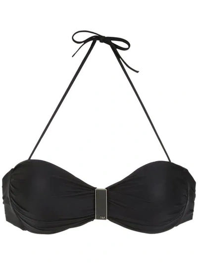 Track & Field Maya Bikini Top In Black