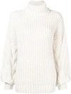 P.a.r.o.s.h Turtleneck Sweater In White