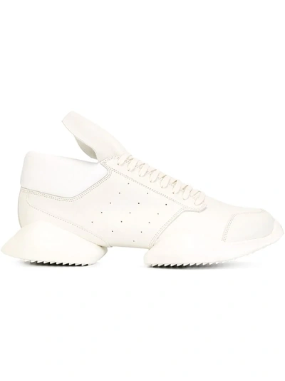 Rick Owens X Adidas 'ro Runner' Sneakers In White