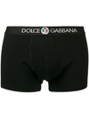 Dolce & Gabbana Fitted Boxers In Black