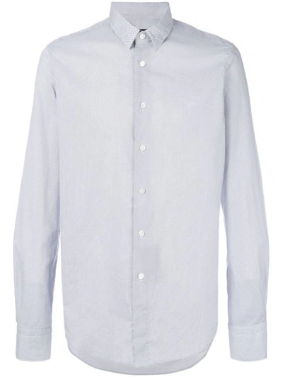 Dell'oglio Micro Dot Print Shirt In White