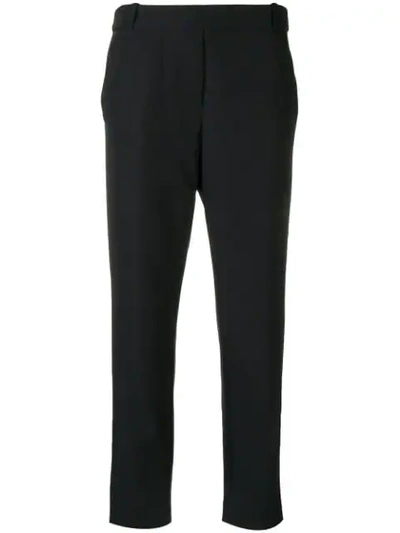 Kiltie Cropped Tailored Trousers In Black