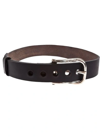 Werkstatt:münchen Leather Belt In Black