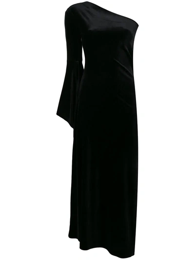 Ssheena One-shoulder Evening Dress - Black