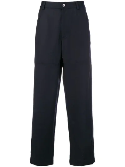 Qasimi Straight-leg Trousers In Blue