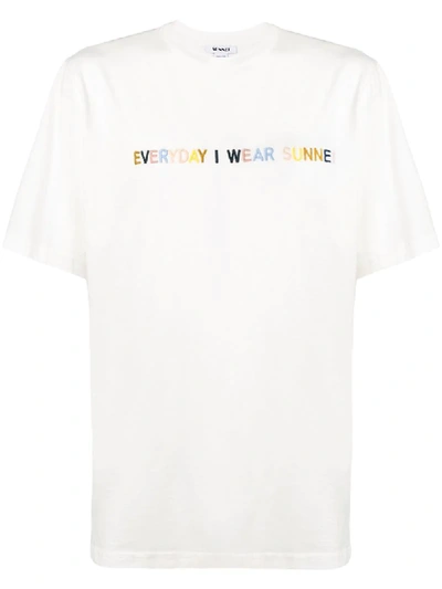 Sunnei White Everyday I Wear  Classic T-shirt