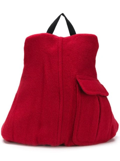 Eastpak East Pak X Raf Simons Ricceri Coat Backpack In Red