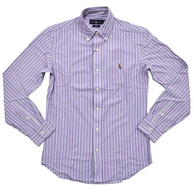 Polo Ralph Lauren Mens Slim Fit Knit Oxford Buttondown Shirt In Charter  Purple | ModeSens
