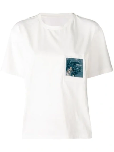 Mm6 Maison Margiela Polaroid T-shirt In White