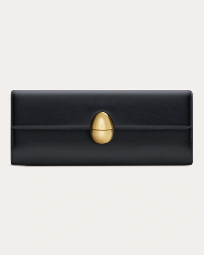 Neous Phoenix Leather Clutch In Black