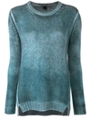 Avant Toi Knit Ombré Sweater - Blue