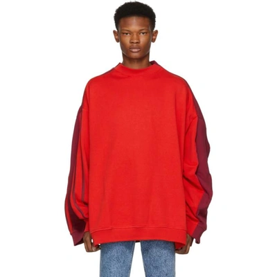 Y/project Double Sweater In Red Mf29