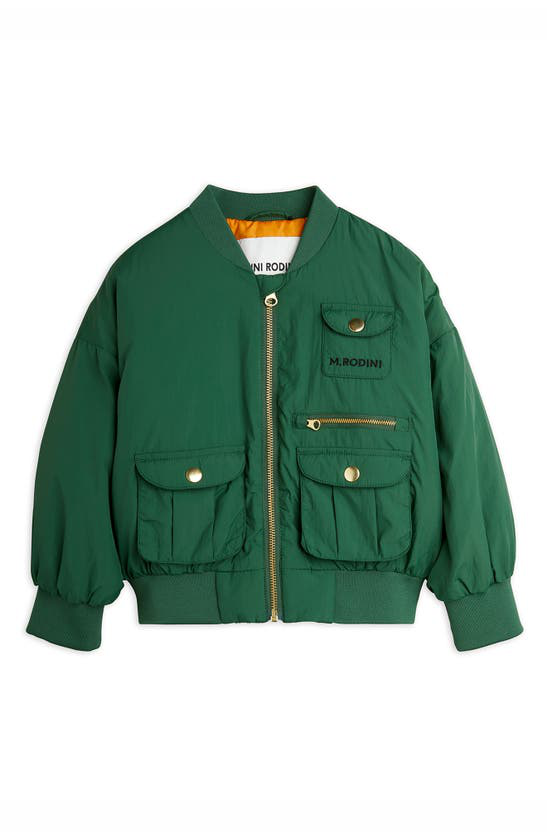 Mini Rodini stripe-tipping reversible jacket - Brown