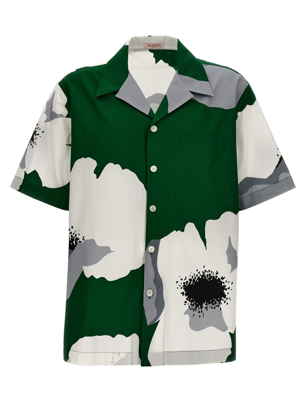 Valentino Green Floral Shirt