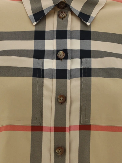 Burberry Camicia Paola In Brown