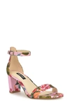 Nine West Pruce Ankle Strap Sandal In Light Pink