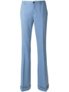 Miu Miu Bootcut Tailored Trousers In Blue