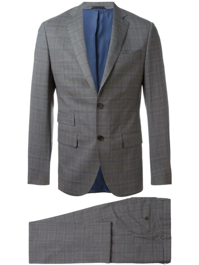 Fashion Clinic Timeless Woven Check Suit In Grey