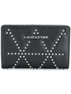 Lancaster Studded Wallet In Black