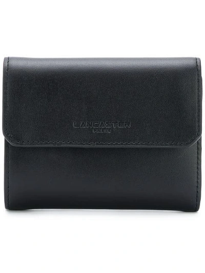 Lancaster Small Flap Wallet In Black