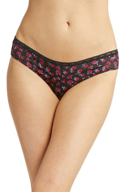 Free People Intimately Fp Lace Trim Briefs In Vintage Rose Combo