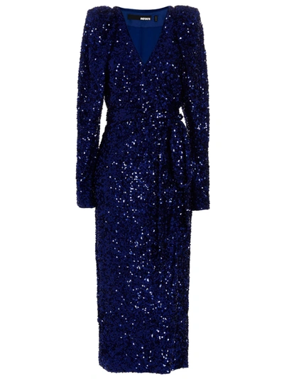 Rotate Birger Christensen Sequin Maxi Dress Dresses In Blue