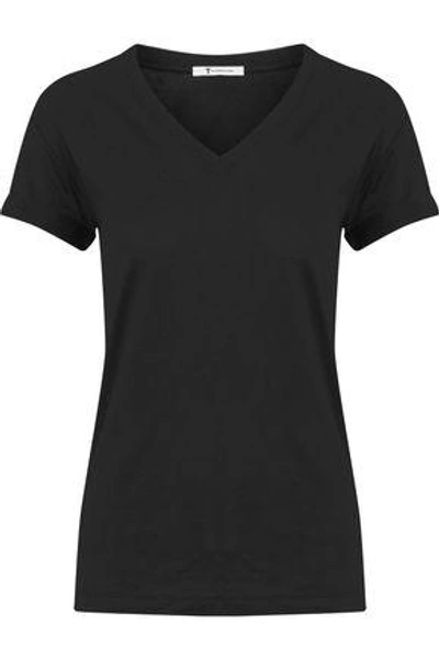 Alexander Wang T T By Alexander Wang Woman Cotton-jersey T-shirt Black