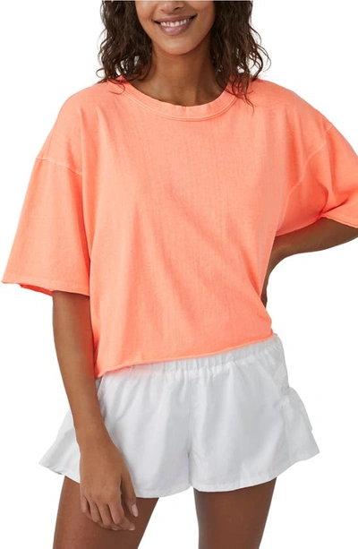Fp Movement Inspire Cotton T-shirt In Hot Watermelon