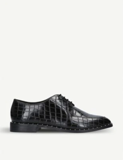 Kg Kurt Geiger Mali Leather Loafers In Black