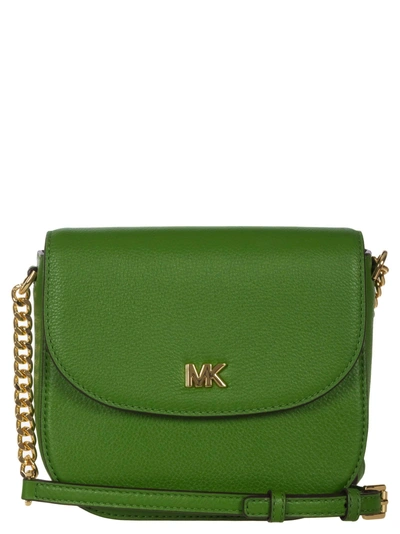 Michael Kors Leather Crossbody Bag In True-green